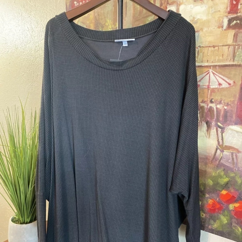 NWT $162 Bryn Walker Tunic Eura Forge Long Sleeve Jersey Tunic Size 2X